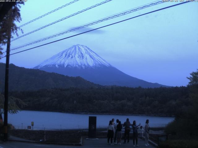 西湖からの富士山