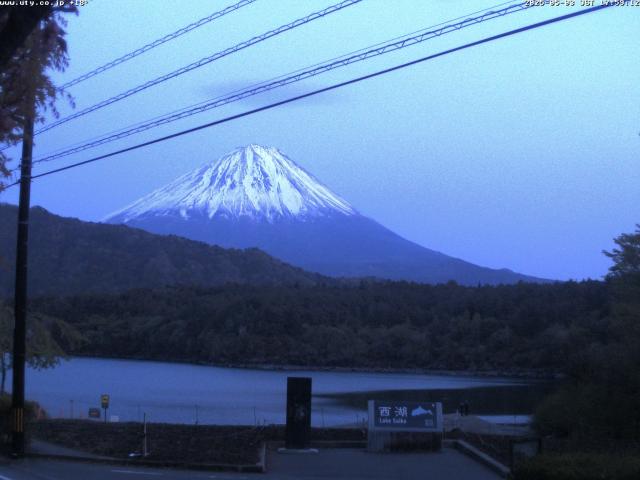 西湖からの富士山
