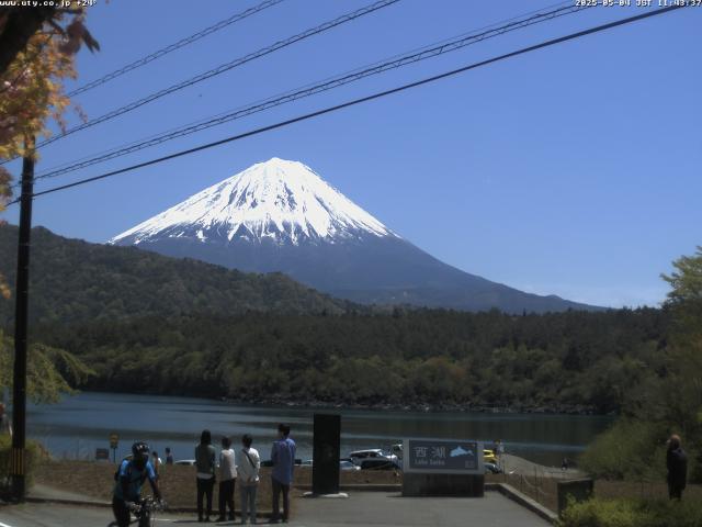 西湖からの富士山