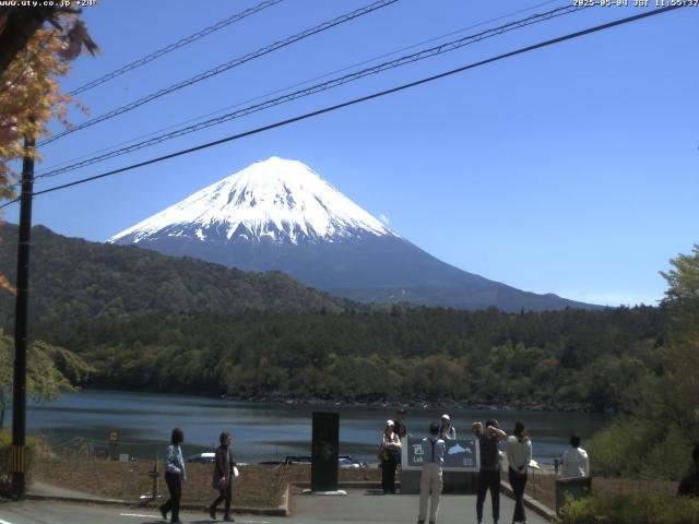 西湖からの富士山