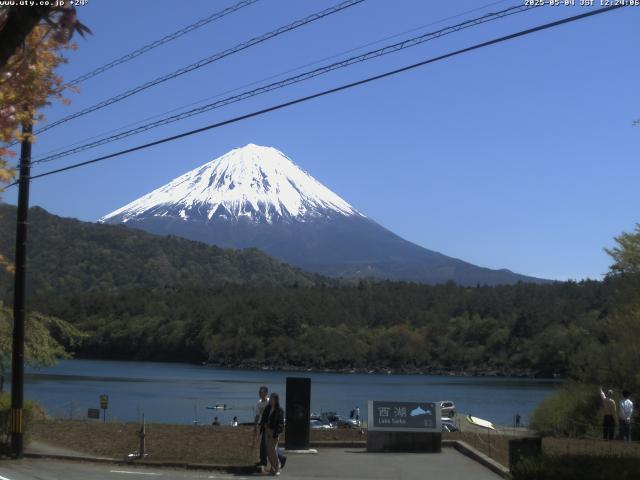 西湖からの富士山