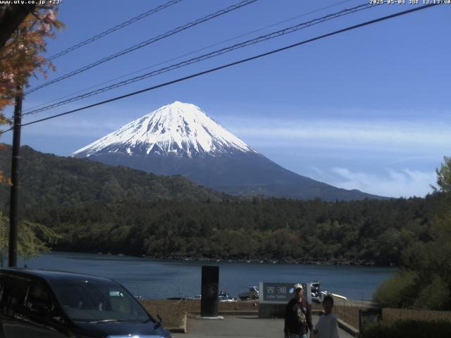 西湖からの富士山