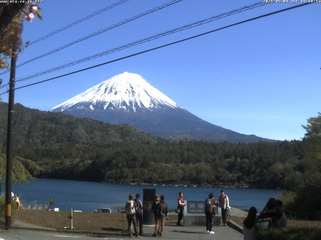 西湖からの富士山