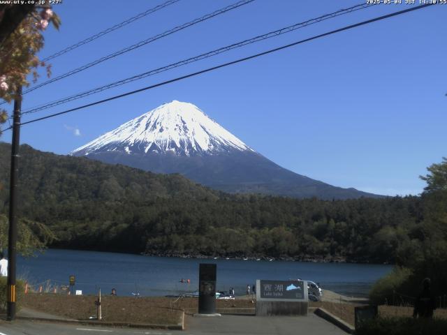 西湖からの富士山