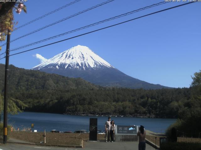 西湖からの富士山