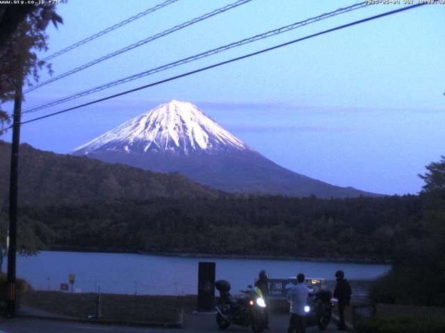 西湖からの富士山