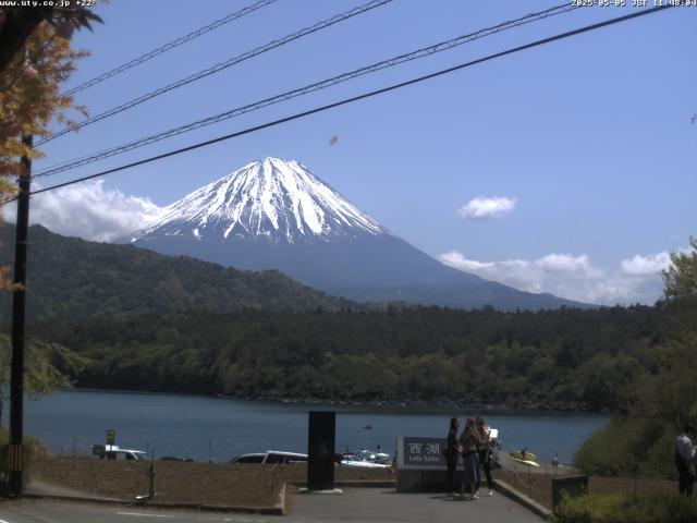 西湖からの富士山