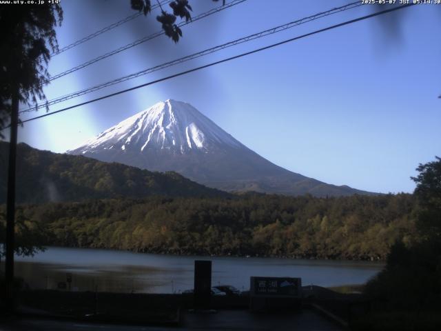 西湖からの富士山