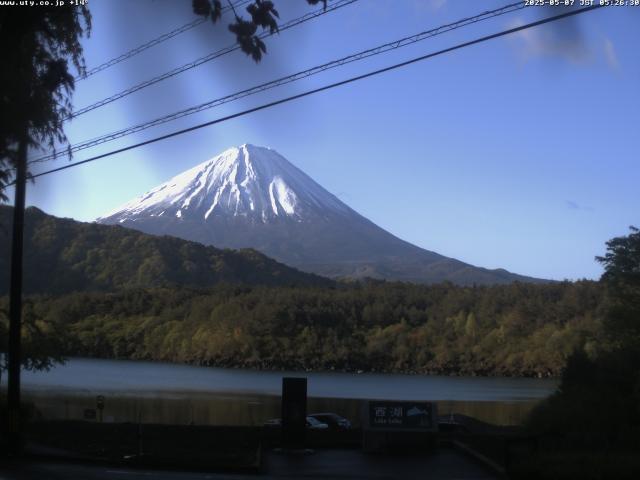 西湖からの富士山