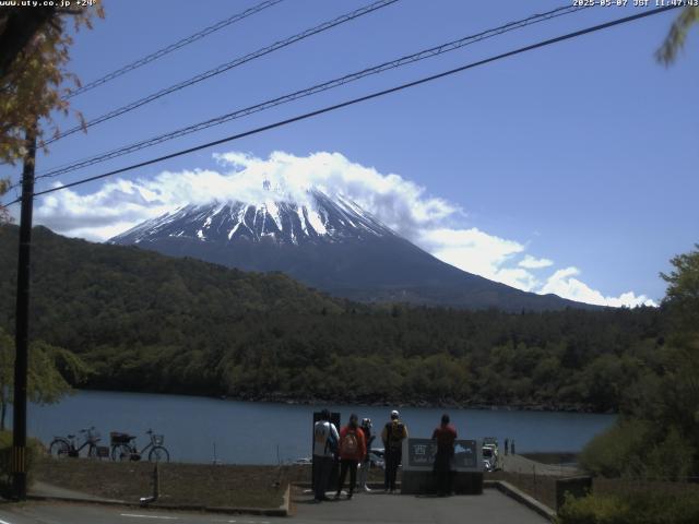 西湖からの富士山