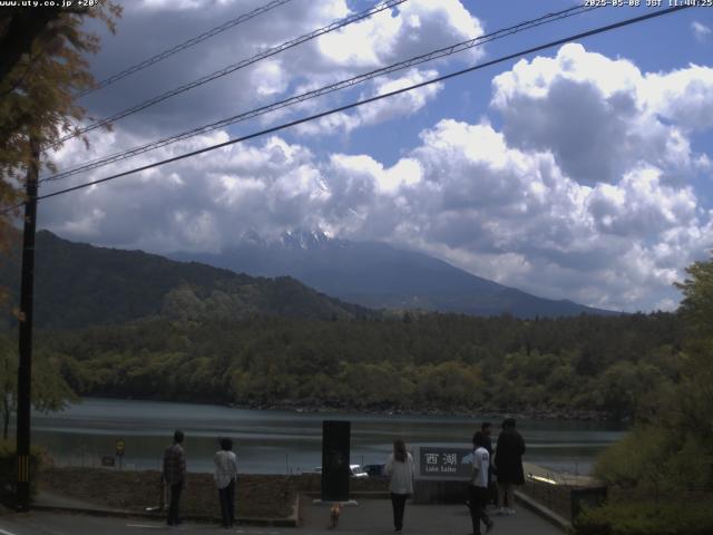 西湖からの富士山