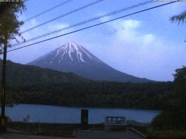 西湖からの富士山