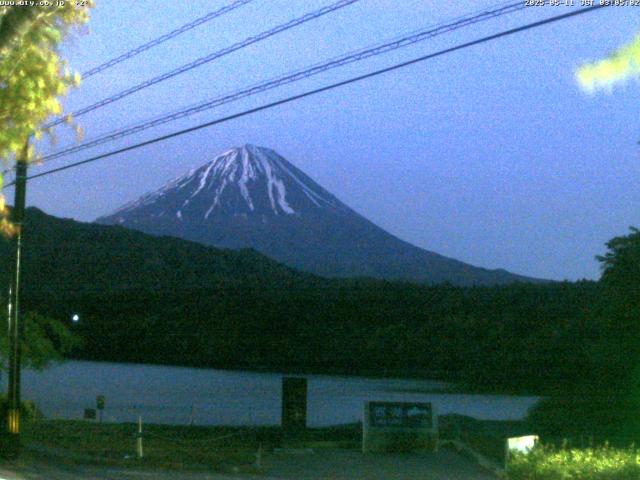 西湖からの富士山