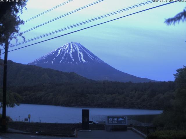 西湖からの富士山