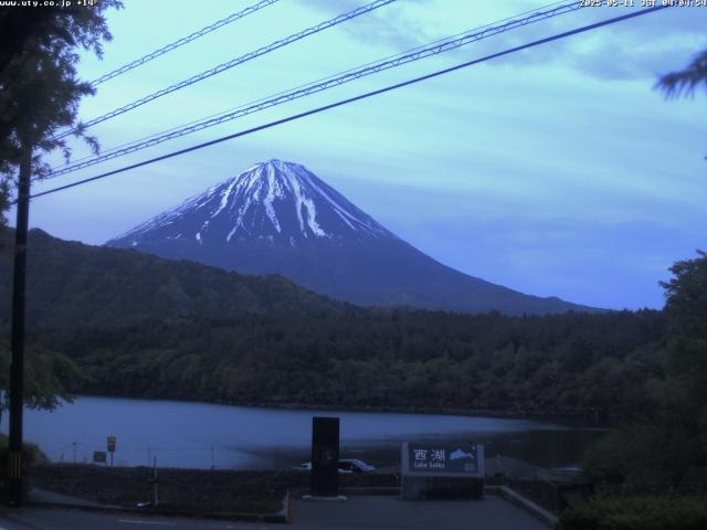 西湖からの富士山