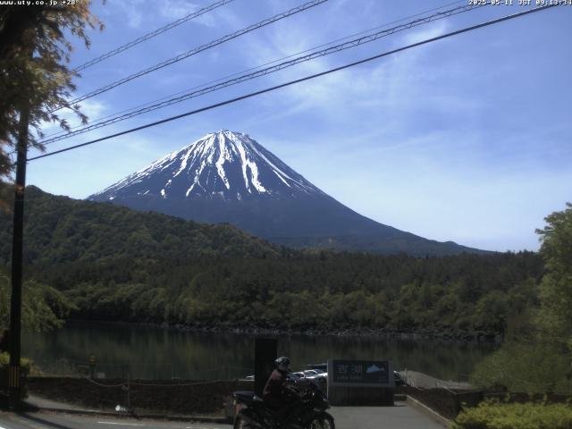 西湖からの富士山