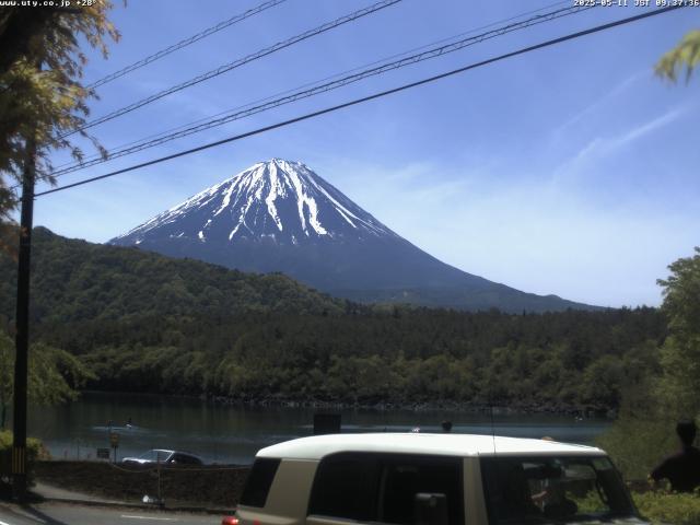 西湖からの富士山