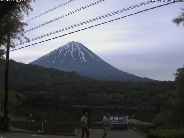 西湖からの富士山
