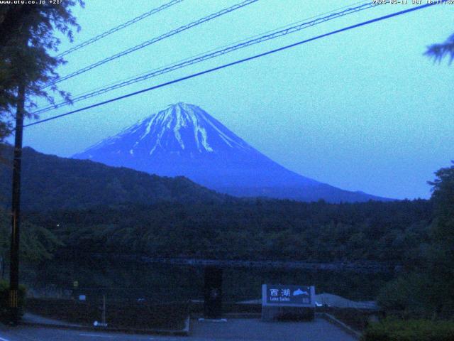 西湖からの富士山