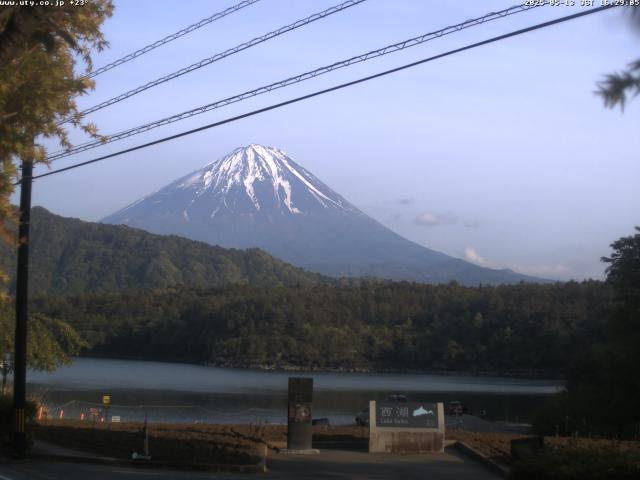 西湖からの富士山