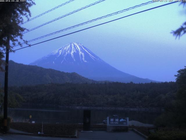 西湖からの富士山