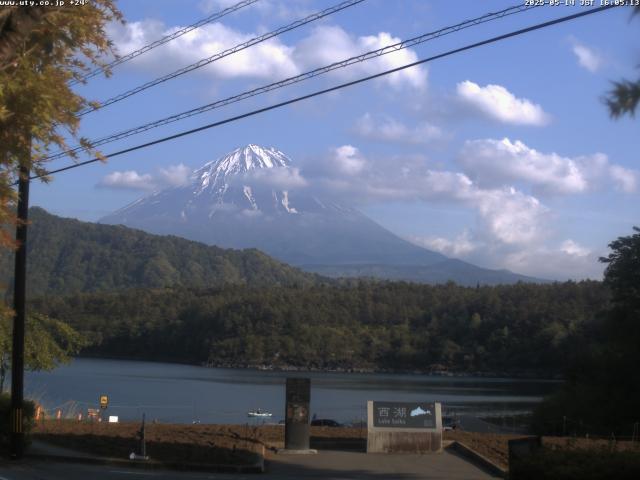 西湖からの富士山
