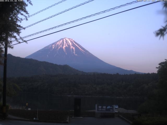 西湖からの富士山