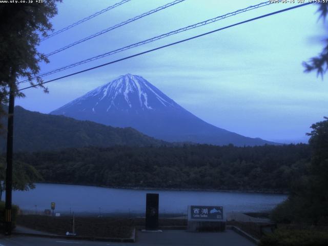 西湖からの富士山