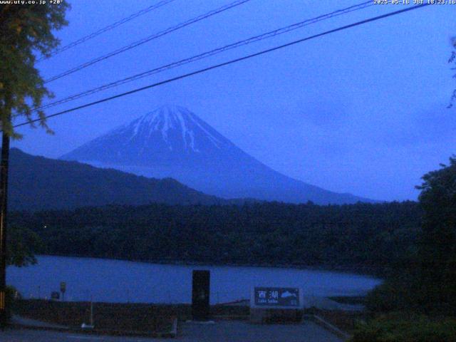 西湖からの富士山