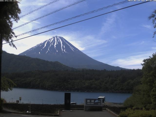 西湖からの富士山