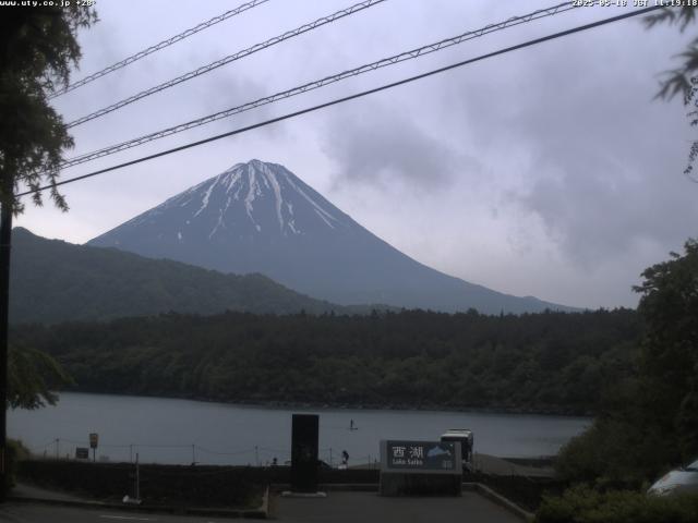 西湖からの富士山