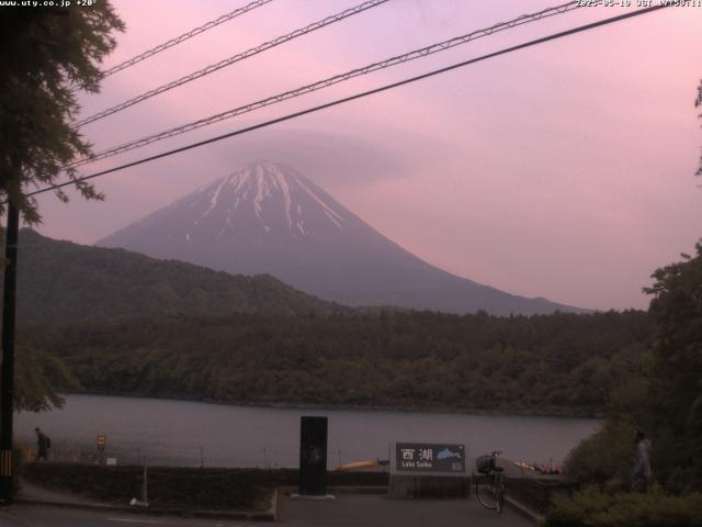 西湖からの富士山
