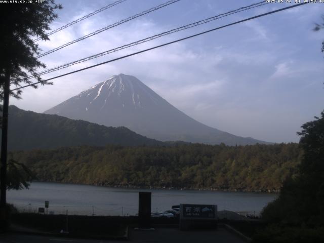 西湖からの富士山