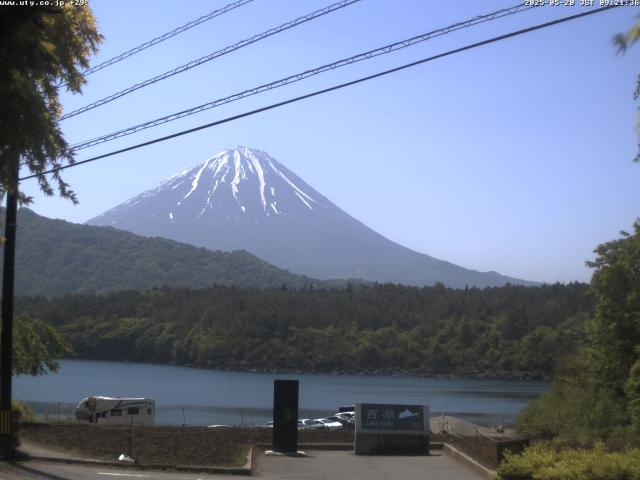 西湖からの富士山