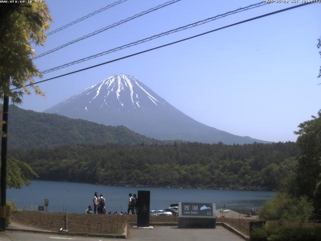 西湖からの富士山