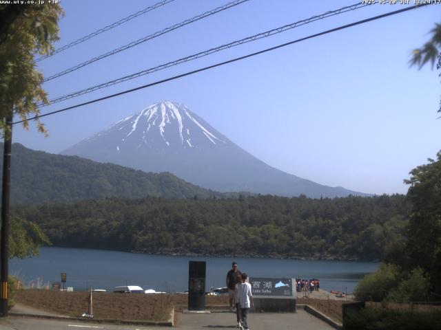西湖からの富士山