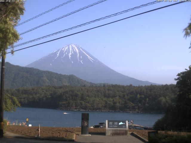 西湖からの富士山