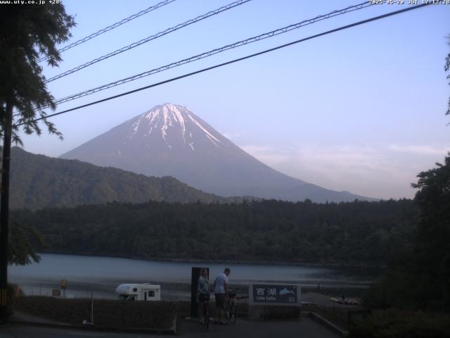 西湖からの富士山
