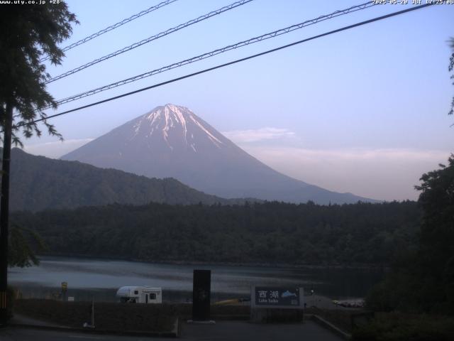 西湖からの富士山