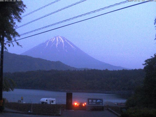 西湖からの富士山