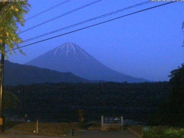 西湖からの富士山