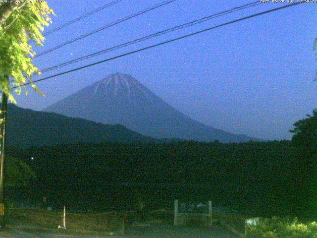 西湖からの富士山