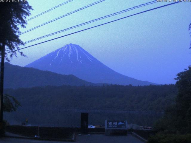西湖からの富士山