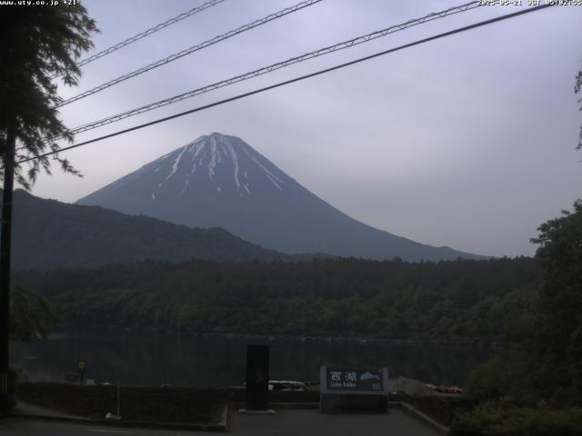 西湖からの富士山