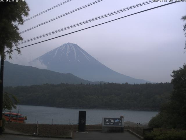 西湖からの富士山