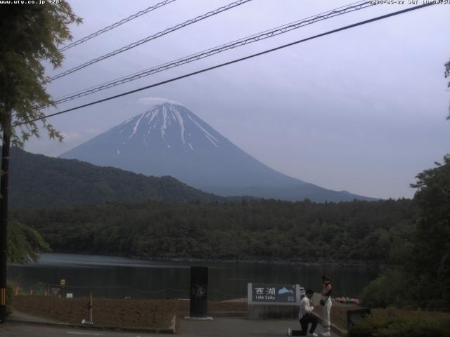 西湖からの富士山
