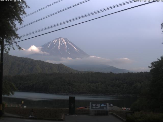 西湖からの富士山