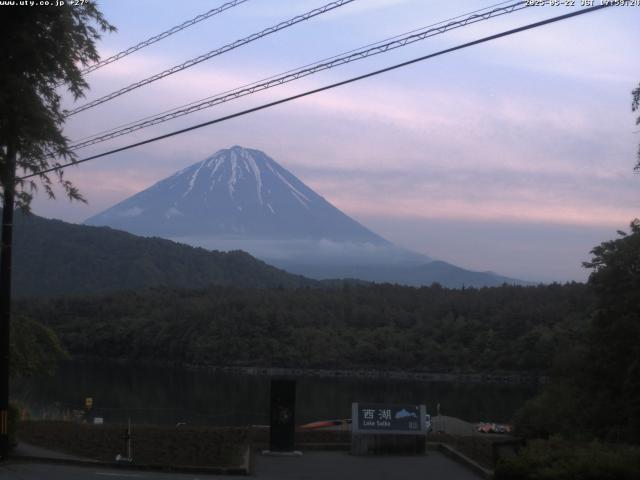 西湖からの富士山