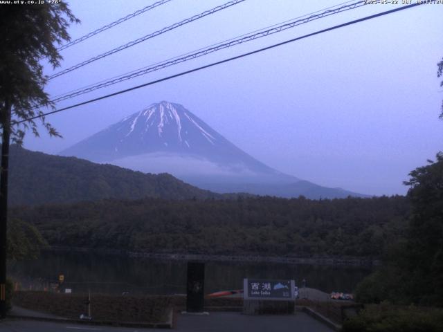 西湖からの富士山