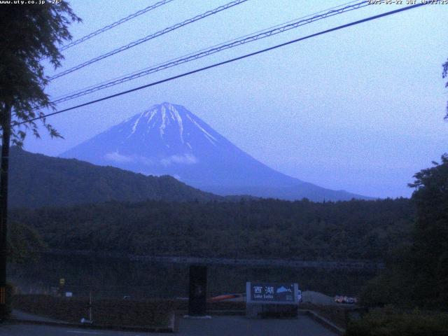 西湖からの富士山